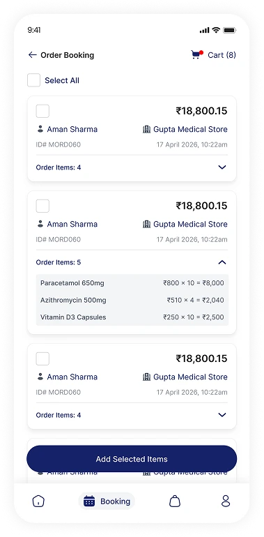 pharma app dashboard